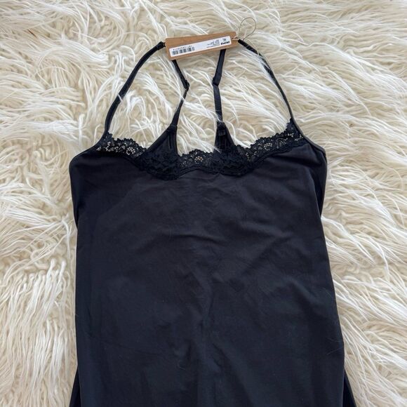 Skims Fits Everybody Lace Slip Dress Onyx Size Large - Picture 5 of 9
